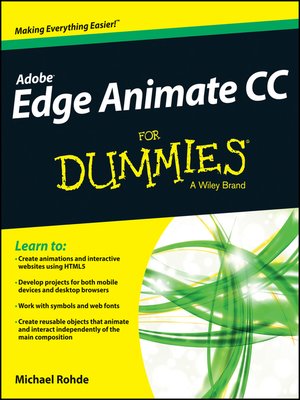 cover image of Adobe Edge Animate CC For Dummies